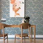 Tempaper x Novogratz Waverly Blue Feather Palm Removable Peel and Stick - Image 2