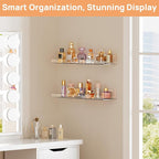 upsimples Acrylic Shelves for Bathroom Storage, Make up, Kids Bookshelf for - Image 5