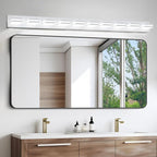IZORRO LED Modern Bathroom Lights Fixtures, Matte White Acrylic Wall Lighting - Image 6