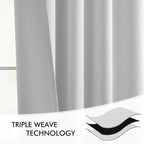 MIULEE Back Tab Light Blocking Curtains 84 Inch Length 2 Panels Set - Image 7