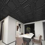 Art3d Drop Ceiling Tiles 24x24 in Black, Wainscoting Panels Glue Up 2x2 - Image 2