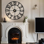 LEIKE Large Wall Clock, 18.5" Silent Non-Ticking, Battery Operated, Decorative - Image 6