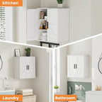 Homleke Bathroom Wall Cabinet, Over Toilet Storage Cabinet - Image 6