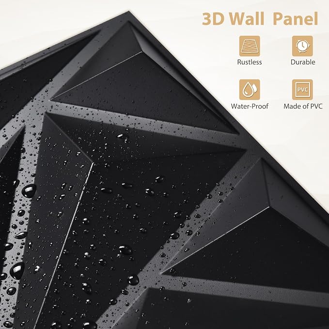 Heikki 30 Pack 3D Wall Panel for Interior Wall Décor, PVC Flower Textured Wall - Image 2