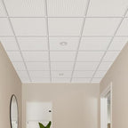 12 PCS 2ft x 2ft PVC White Slat Decorative Ceiling Tiles, Fluted Drop Ceiling - Image 5