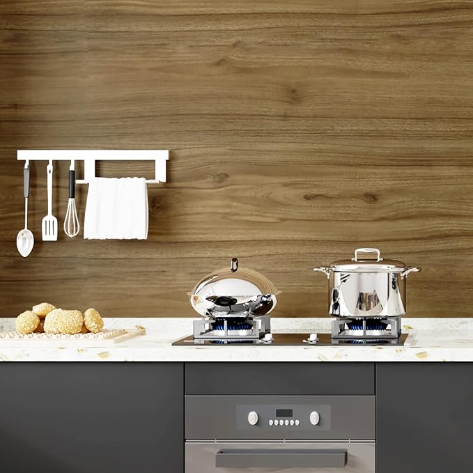 WESTICK Wood Contact Paper Peel and Stick Countertops Waterproof Vintage Wood - Image 7