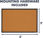Quartet Cork Bulletin Board, Framed Corkboard, Message Board, Vision Board - Image 4