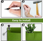 Hanging Planting Grow Bags, 9 Pockets Hanging Vertical Wall Planter Wall - Image 9