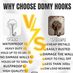DDMY 100 Pack Heavy Duty Self Adhesive Hooks 50 lbs Transparent Reusable Sticky - Image 4