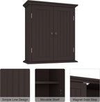 ChooChoo Bathroom Wall Cabinet, Over The Toilet Space Saver Storage Cabinet - Image 4