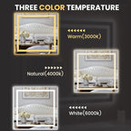 LOAAO 36"x34" LED Bathroom Mirror - Image 5