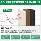 Wood Slat Acoustic Panels, 4 Pack 94" x 8"/ 240 x20cm Wood Wall Panels - Image 2