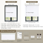 SUNOFF Cordless Blackout Roller Shades Blinds - Image 2