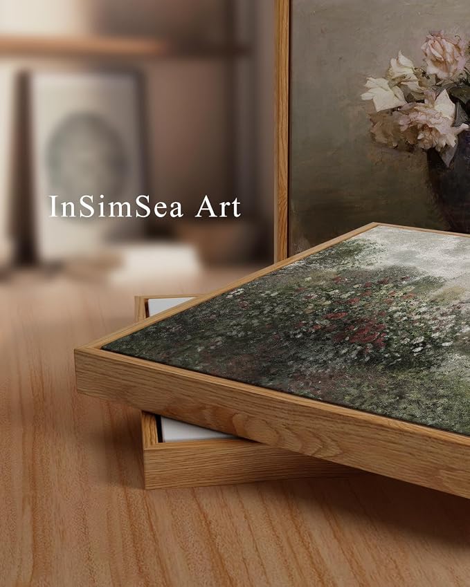 InSimSea Framed Canvas Wall Art Vintage Decor, Farmhouse Room Aesthetic - Image 2