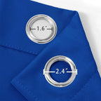 LEMOMO Blackout Curtains 66 x 54 Inch Long Royal Blue Curtains Set of 2 Panels - Image 5