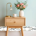 IVN Wallpaper Border Peel and Stick PVC Rose and Branch Design 4x196 Inch - Image 2