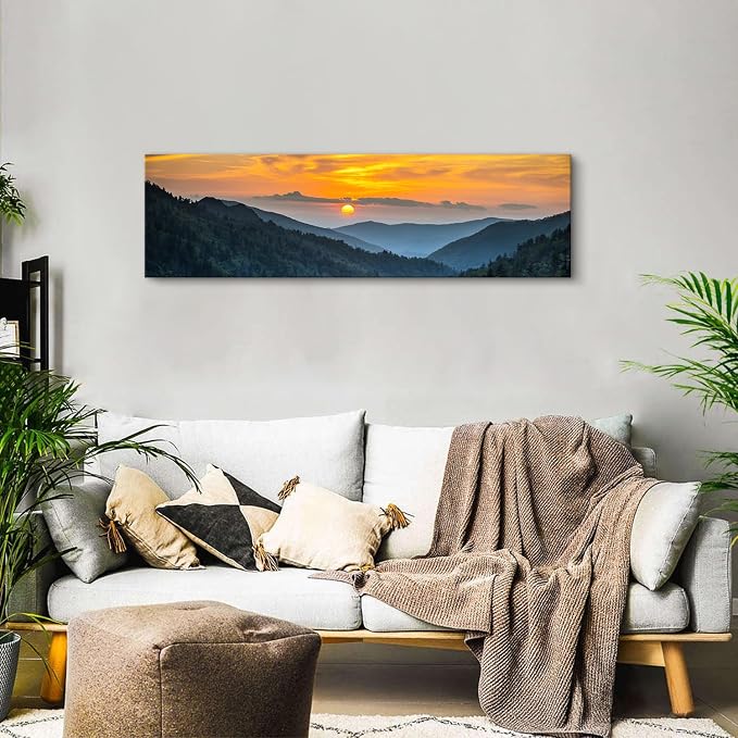 Sunset Blue Ridge Mountain Wall Art - Image 3