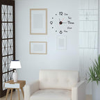 10-20 Inch DIY Wall Clock 3D Frameless Silent Non Ticking - Image 4