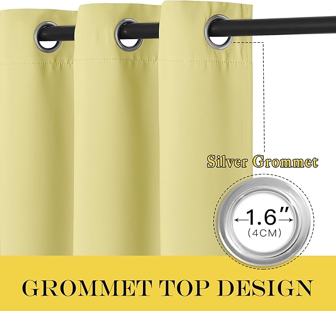 NICETOWN Blackout Curtain Drape 72 inch Long - Image 5