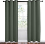 NICETOWN Blackout Curtain Panels, Dark Mallard, 1 Pair, 42 by 78-Inch, Home - Image 2