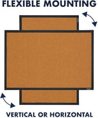 Quartet Cork Bulletin Board, Framed Corkboard, Message Board, Vision Board - Image 5