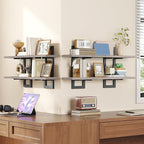 HOOBRO Floating Shelves, 15 Inch Wall Shelf Set of 4, Wall Mounted Storage - Image 4