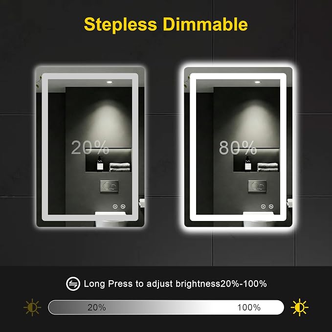 LED Bathroom Mirror with Lights - Image 5