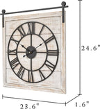 Vintage Barn Door Wall Clock - Image 4
