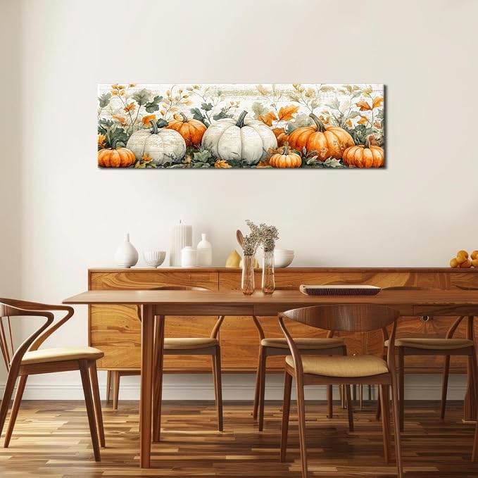 Pumpkin Canvas Wall Art Fall Picture Botanical Wall Decor - Image 6