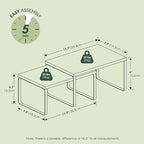 Furinno RAVEL Kitchen Countertop Organizer Set of 2, Counter Shelves, Kitchen - Image 3