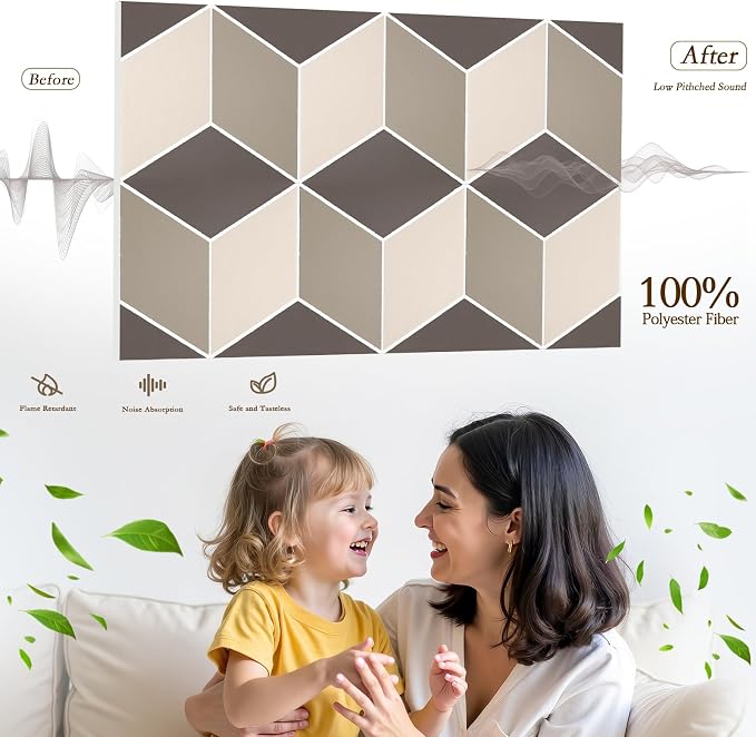 12Pack Acoustic Panels, Self-Adhesive Sound Proof Panels - Image 3