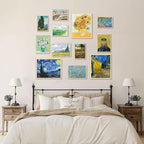 KBKBART Vintage Eclectic Wall Art Prints Set of 12, Abstract Eclectic Wall - Image 5