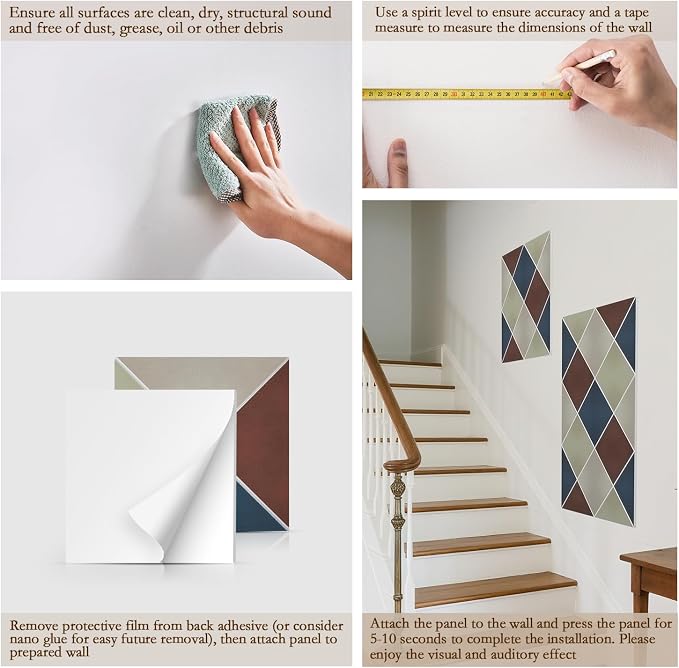 12Pack Acoustic Panels, Self-Adhesive Sound Proof Panels - Image 5