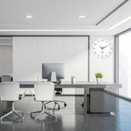 XNM Modern Minimalist Glass Wall Clocks Battery Operated 24 Inch Large Simple - Image 4