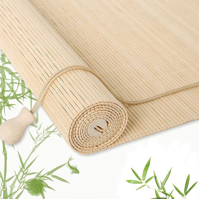 Bamboo Blinds for Interior Windows, Custom Bamboo Shades for Indoor Windows by EVOZEN