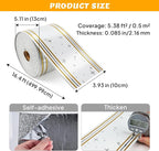 Peel and Stick Baseboard Trim, 3.93" x 196.8" Mirror Border, Self-Adhesive - Image 4