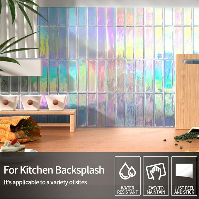 Peel and Stick Backsplash 3D Wall Tiles, Self-Adhesive, Oil Proof, Waterproof - Image 2