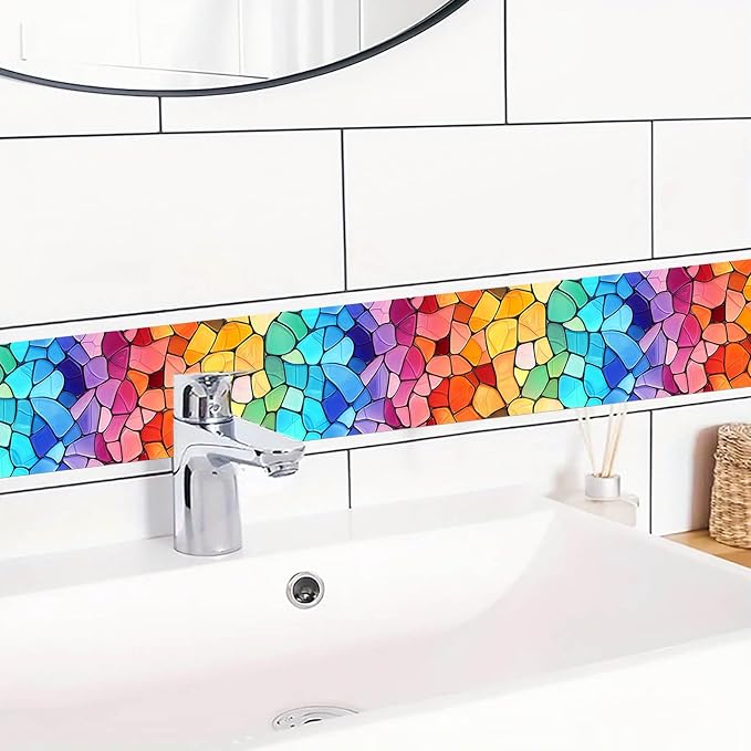 IVN Wallpaper Border Peel and Stick Decorative Wall Trim Self Adhesive Vibrant - Image 5