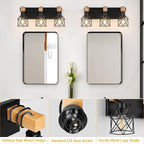 FadimiKoo 3-Light Farmhouse Vanity Light - Image 3