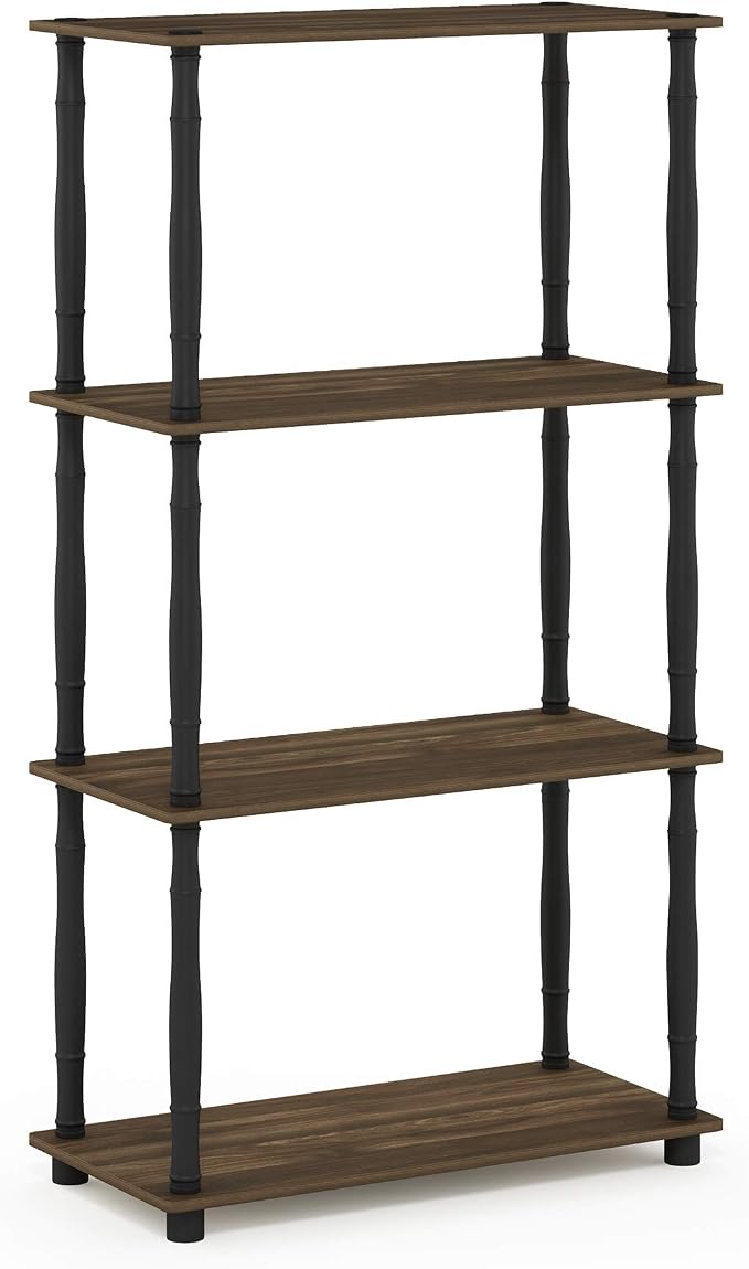 Furinno Turn-N-Tube 4-Tier Multipurpose Shelf Display Rack, Classic Tubes - Image 5