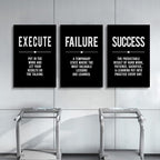 Framed Canvas Wall Art Success Quote, Office Wall Art, Positive Motivational - Image 5