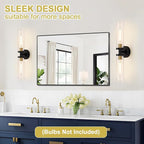 Indoi Hardwired Wall Sconces Set of Two, Modern Sconces Wall Decor Set of 2 - Image 7