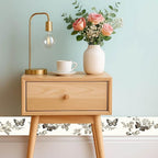 IVN Wallpaper Border Peel and Stick PVC Vintage Butterfly and Floral Design - Image 2