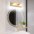 SineRise LED Modern Bathroom Vanity Light Fixtures, Matte Gold Modern Acrylic - Image 8