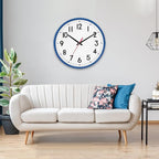 HZDHCLH Wall Clock Blue, Silent Wall Clocks Battery Operated 10 Inch Modern Non - Image 6