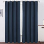 LEMOMO Navy Blue Blackout Curtains 52 x 84 inch/Set of 2 Curtain Panels Room by Lemomo