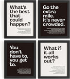 DSHFG Motivational Office Wall Art Decor Prints Set of 4, 8x10 Unframed by Unknown