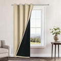 Yakamok 100% Blackout Curtains 84 Inches Long, 2 Thick Layers Heat and Full by Yakamok