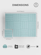 Bumusty Large Cork Board Alternative-48 x 36" Felt Bulletin Board Tiles - Image 2
