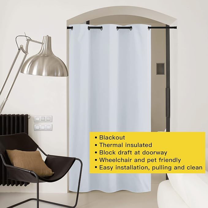 NICETOWN Curtains & Drapes for Door Tapestry, Sound Noise Canceling Room - Image 3